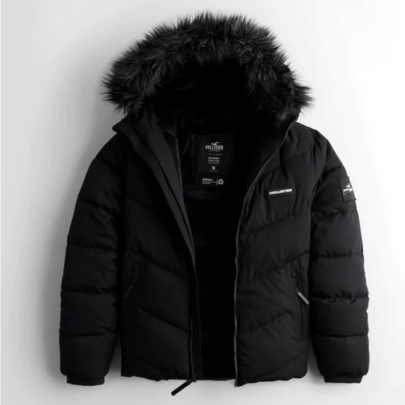 Hollister Jackets & Coats Nwt Hollister Mens Faux Furlined Puffer